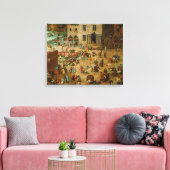 Pieter Bruegel the Elder – 子供のゲーム キャンバスプリント (インサイチュ (リビング))