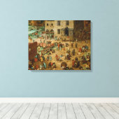Pieter Bruegel the Elder – 子供のゲーム キャンバスプリント (インサイチュ (ウッドフロア))