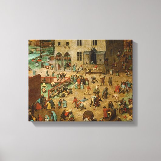 Pieter Bruegel the Elder – 子供のゲーム キャンバスプリント (正面)