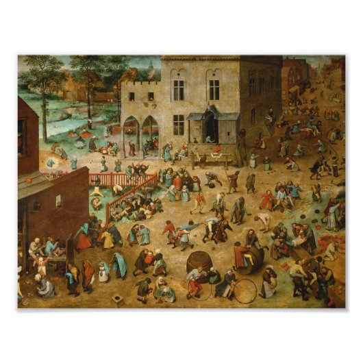 Pieter Bruegel the Elder – 子供のゲーム フォトプリント (正面)