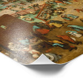 Pieter Bruegel the Elder – 子供のゲーム フォトプリント (角)