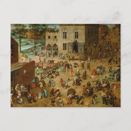 Pieter Bruegel the Elder – 子供のゲーム ポストカード (正面)