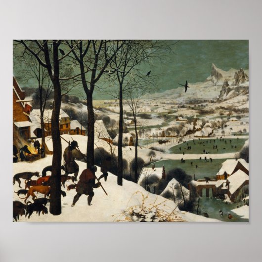 Pieter Bruegel The Elder – 雪の中でハンター ポスター (正面)