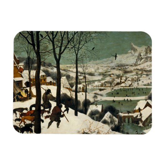 Pieter Bruegel the Elder – 雪の中のハンター マグネット (横)