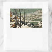 Pieter Bruegel the Elder – 雪の中のハンター 長方形シール (バッグ)