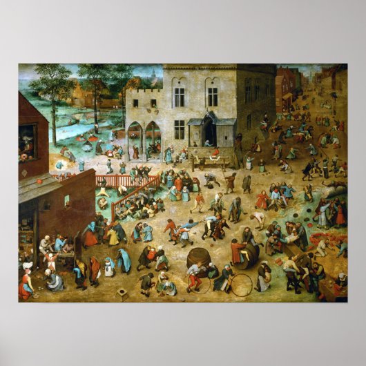 Pieter Bruegel the Elder Children’s Games ポスター (正面)