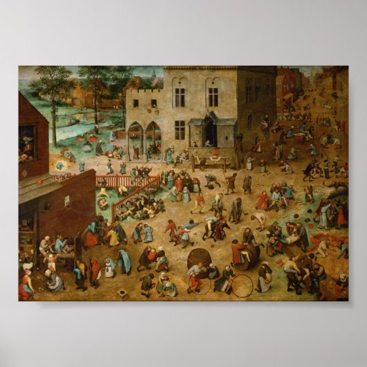 Pieter Bruegel the Elder  Children's Games ポスター (正面)