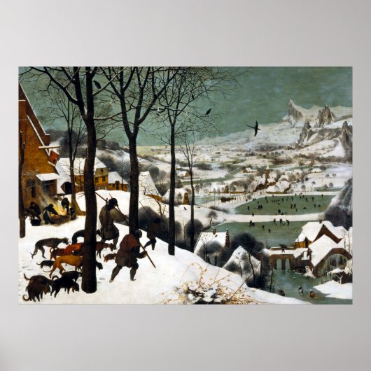 Pieter Bruegel the Elder Hunters in the Snow ポスター (正面)