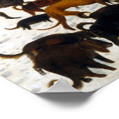 Pieter Bruegel the Elder Hunters in the Snow ポスター (角)