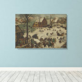 Pieter Bruegel the Elder - Numbering at Bethlehem キャンバスプリント (インサイチュ (ウッドフロア))