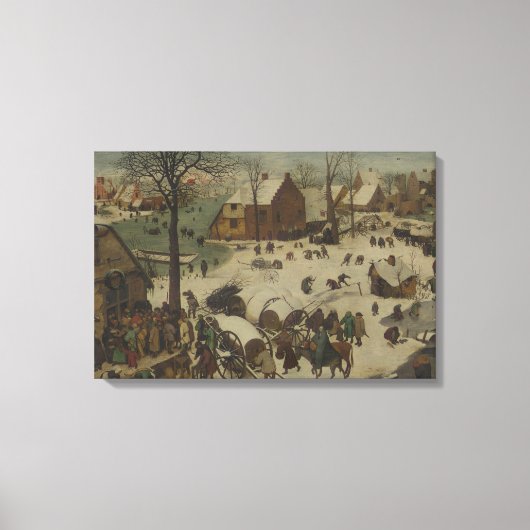 Pieter Bruegel the Elder - Numbering at Bethlehem キャンバスプリント (正面)