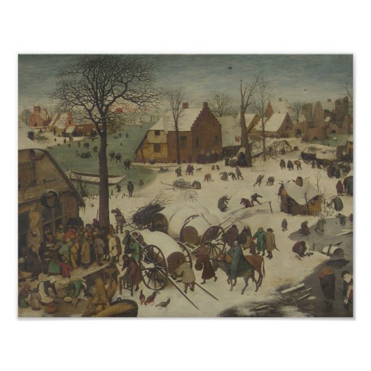Pieter Bruegel the Elder - Numbering at Bethlehem フォトプリント (正面)
