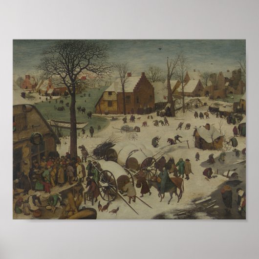 Pieter Bruegel the Elder - Numbering at Bethlehem ポスター (正面)