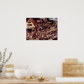 Pieter Bruegel the Elder - The Dutch proverbs ポスター (キッチン)