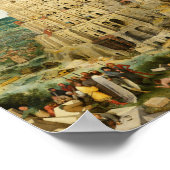 Pieter Bruegel the Elder - The Tower of Babel ポスター (角)