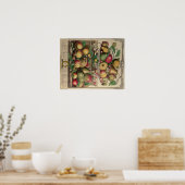 Pieter Casteels, 12ヶ月の果物, March ポスター (キッチン)