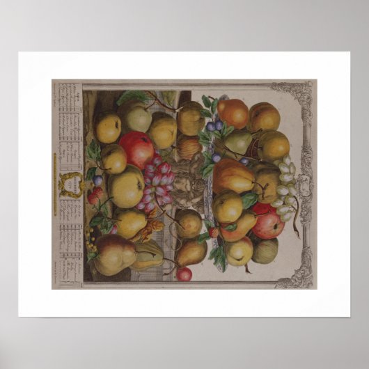 Pieter Casteels, 12月のフルーツ， December ポスター (正面)