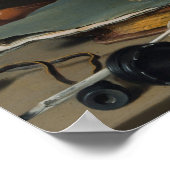 Pieter Claesz：まだ生きるスカル ポスター (角)