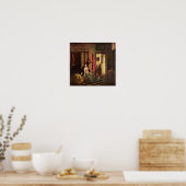 Pieter de Hooch – クレードルで母 ポスター (キッチン)