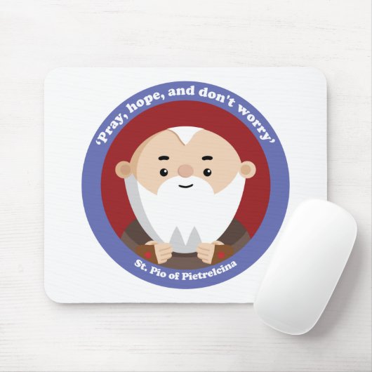 PietrelcinaのSt PIO マウスパッド (マウス)
