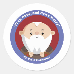 PietrelcinaのSt PIO ラウンドシール