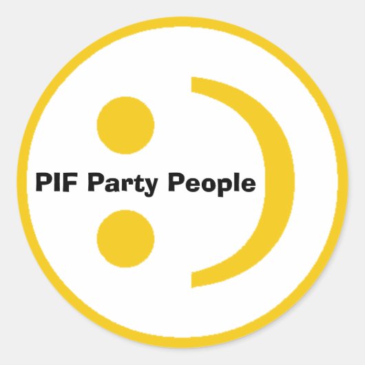 PIFステッカー ラウンドシール (正面)