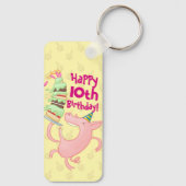 Pigおもしろい Add The Age Giantお誕生日ケーキ漫画 キーホルダー (裏面)