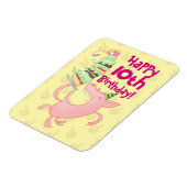 Pigおもしろい Add The Age Giantお誕生日ケーキ漫画 マグネット (左側)