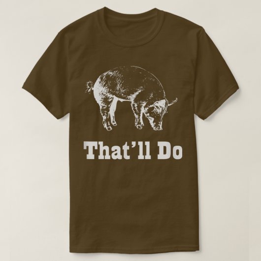 Pigのグラフィックおもしろい表示  tシャツ (デザイン正面)