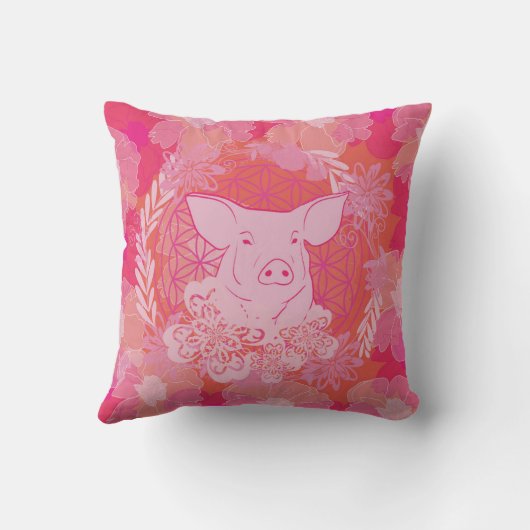 PiGの花 クッション (裏面)