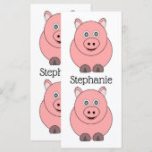 Pigデザインブックマーク (正面/裏面)