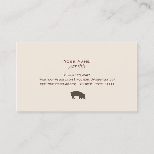 Pig名刺 名刺 (裏面)