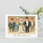 Pig結婚ブライダルパーティとフォーマルの発表 招待状 (スタンド正面)