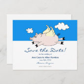 Pig飛んでいるが日付を保存 セーブザデート (正面/裏面)