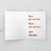 Pig おもしろい Out Friendsパーティの招待状カード 招待状 (内部)