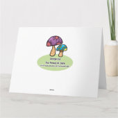 Pig 飛んでいる Bride and Groomカスタマイズ可能な挨拶C カード (裏面)