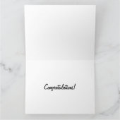 Pig 飛んでいる Bride and Groomカスタマイズ可能な挨拶C カード (内部)