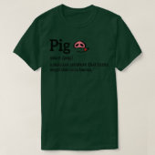 Pig A Magical Creature That Turns Vegetable Into B Tシャツ (デザイン正面)