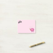 Pig and Bee Friends ポストイット (デスク上)