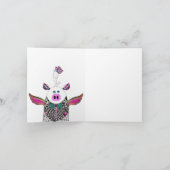 Pig and Bird Anything is Possible Greeting Card カード (内部)