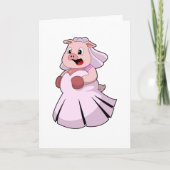Pig as Bride 結婚's dress.PNG カード (正面)