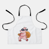 Pig As Runner エプロン (正面)