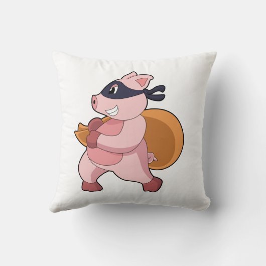 Pig As Runner クッション (裏面)