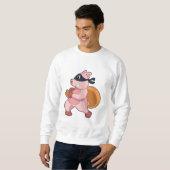 Pig As Runner スウェットシャツ (正面フル)