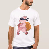 Pig As Runner Tシャツ (正面)