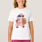 Pig As Runner Tシャツ (正面)