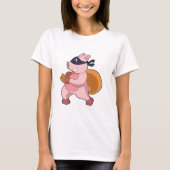 Pig As Runner Tシャツ (正面)