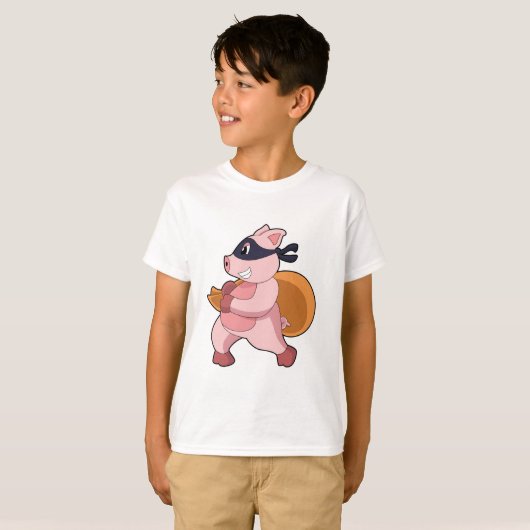 Pig As Runner Tシャツ (正面フル)