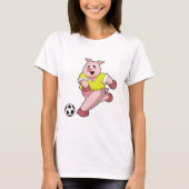 Pig as Soccer player with Soccer Tシャツ (正面)