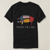 PIG BACON  Funny Praise The Lard Tee Tシャツ (デザイン正面)